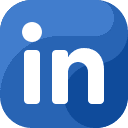 LinkedIn transparent icon used as social media icon